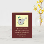 Garden Note Cardからの訪問者 カード (黄色い花)