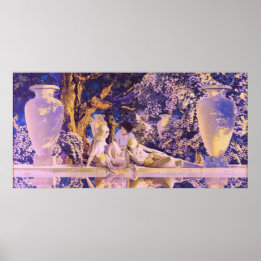 Garden of Allah, by Maxfield Parrish ポスター