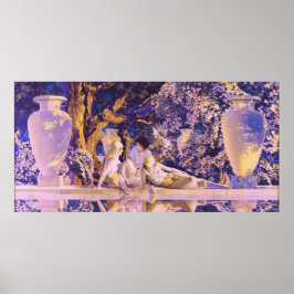 Garden of Allah, by Maxfield Parrish ポスター