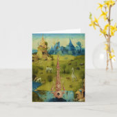 Garden of Eden - Hieronymus Bosch カード (黄色い花)