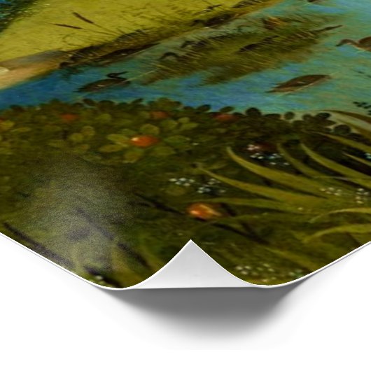 Garden of Eden - Hieronymus Bosch ポスター (コーナー)