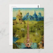 Garden of Eden - Hieronymus Bosch ポストカード (正面/裏面)