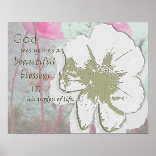 "Garden of Life"デジタルコラージュ ポスター (正面)