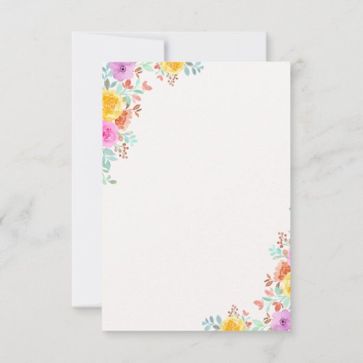 Garden of Love – A Wedding in Spring Blossom 出欠カード (裏面)