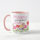 Garden of Love Mothers Day Mug マグカップ (左)