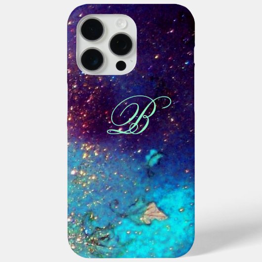 GARDEN OF THE 失った SHADOWS-Blueターコイズモノグラム Case-Mate iPhoneケース (裏面)
