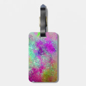 GARDEN OF THE 失った SHADOWS - Pink Purple Aqua Blue ラゲッジタグ (裏面縦)