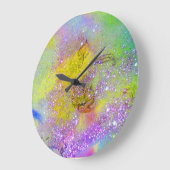 GARDEN OF THE 失った SHADOWS - Purple Yellow Green ラージ壁時計 (傾斜)
