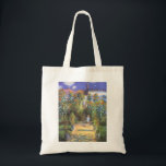 Garden of the Artist at Vetheuil - Claude Monet トートバッグ<br><div class="desc">クロード・モネの「ヴェテウイルの芸術素晴らし園」というタイトルの作品の複製で、あなたのスタイルと洗練を人々に見せる。道絵画に子供がいる庭の1910絵を描年頃。</div>