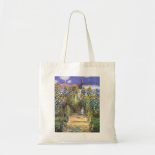 Garden of the Artist at Vetheuil - Claude Monet トートバッグ