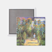 Garden of the Artist at Vetheuil - Claude Monet マグネット (正面/裏面)