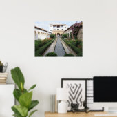 Garden of the Generalife, Alhambra,スペイン – ポスター (ホームオフィス)