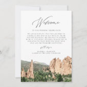 GARDEN OF THE GODSウェルカムレターのタイムラインカード 招待状 (正面)