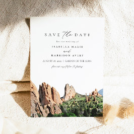 GARDEN OF THE GODS スカイライン旅行 セーブ・ザ・デート 招待状