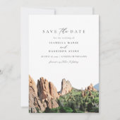 GARDEN OF THE GODS スカイライン旅行 セーブ・ザ・デート 招待状 (正面)