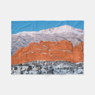 Garden of the Gods Pikes P[eak, Colorado フリースブランケット