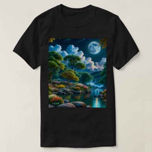 Garden of the Quiet Night T-Shirt (3) Tシャツ (デザイン正面)