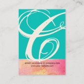 GARDEN OF THE SHADOWS STAR DUST 失った MONOGRAM 1 名刺 (裏面)