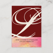 GARDEN OF THE SHADOWS STAR DUST 失った MONOGRAM 1 名刺 (裏面)