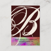 GARDEN OF THE SHADOWS STAR DUST 失った MONOGRAM 1 名刺 (裏面)