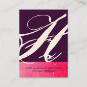 GARDEN OF THE SHADOWS STAR DUST 失った MONOGRAM 1 名刺 (裏面)