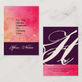 GARDEN OF THE SHADOWS STAR DUST 失った MONOGRAM 1 名刺 (正面/裏面)