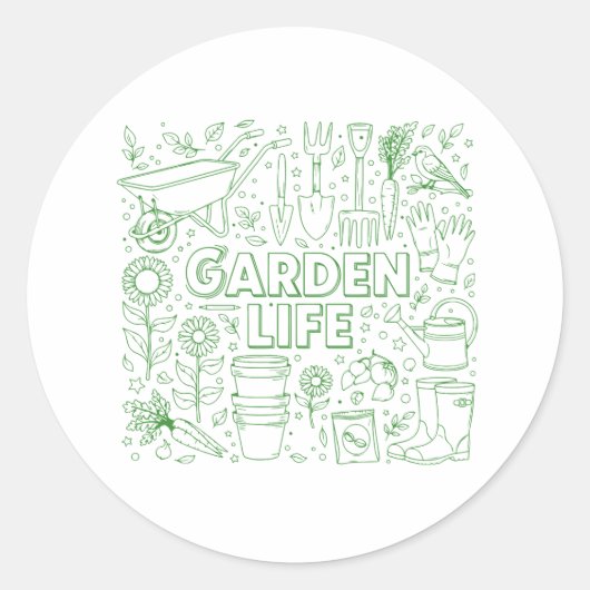 Garden Pack ラウンドシール (正面)