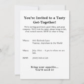 Garden Party Carrot Rainbow Colorful Custom 招待状 (裏面)