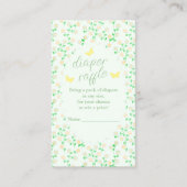Garden Party Diaper Raffle Baby Shower エンクロージャーカード (正面)