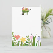 Garden Party Flowery Invitation Announcement 招待状 (スタンド正面)