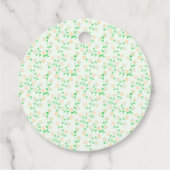 Garden Party Gender Neutral Baby Shower フェイバータグ (裏面)