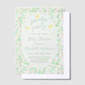 Garden Party Gender Neutral Baby Shower ベラム紙招待状 (オフセット)