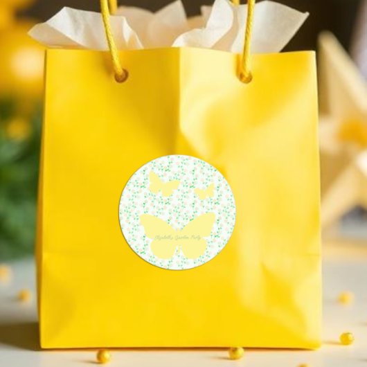 Garden Party Gender Neutral Baby Shower ラウンドシール