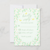 Garden Party Gender Neutral Baby Shower 出欠カード (正面)