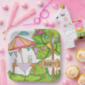 Garden Party Paper Plate ペーパープレート (パーティー)