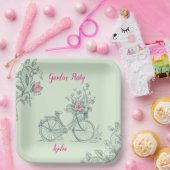 Garden Party Whimsical Floral  ペーパープレート (パーティー)