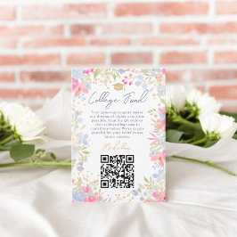 Garden Pastel Wildflowers College Fund Graduation エンクロージャーカード