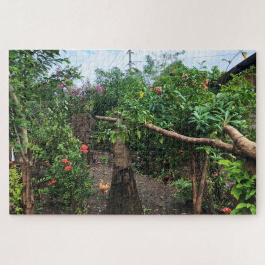 Garden Path at the Edge of Home Jigsaw Puzzle ジグソーパズル (横)