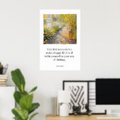 Garden Path Marcus Aurelius Quote Print Stoic ポスター (ホームオフィス)