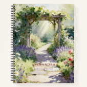 Garden Path Personalized Reflections Journal ノートブック (正面)