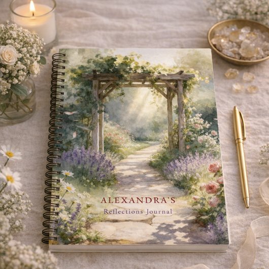 Garden Path Personalized Reflections Journal ノートブック