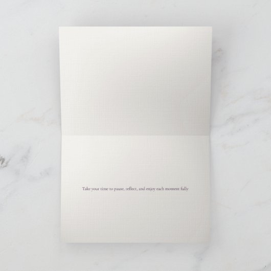 Garden Path Retirement Card | Luxe Design カード (内部)