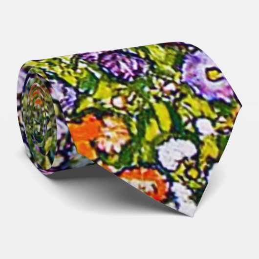 Garden Path with Chickens, Gustav Klimt ネクタイ (ロール)