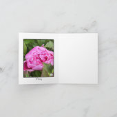 GARDEN PEONY PHOTO FLORAL NOTE CARD ノートカード (内部)