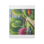 Garden plants green  ノートパッド (回転)