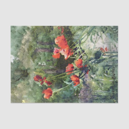 Garden Poppies by Mildred Anne Butler 薄葉紙 (正面)