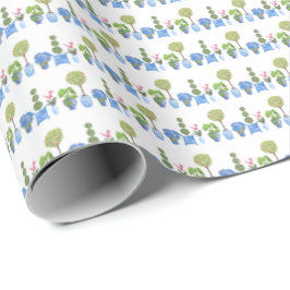 Garden Pots (on White) Wrapping Paper ラッピングペーパー