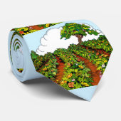 garden print ネクタイ (ロール)