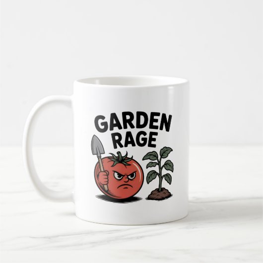 Garden Rage Mug – Funny Gift for Gardeners  コーヒーマグカップ (左)