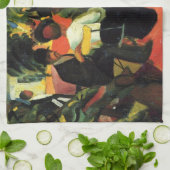 Garden Restaurant 威厳がある by Macke.ヴィンテージ キッチンタオル (折り畳み)